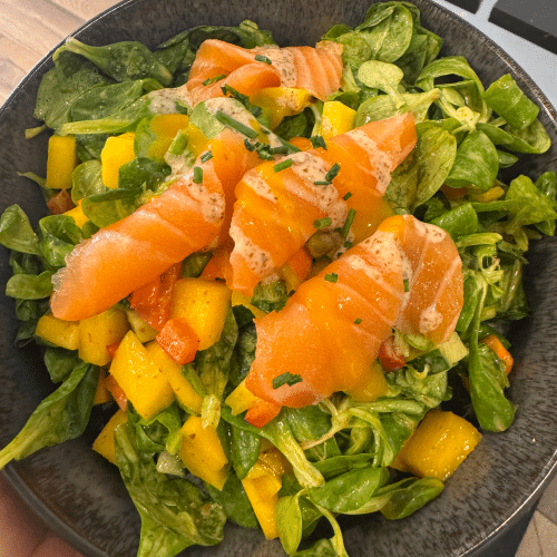 Fruchtiger Lachs Salat