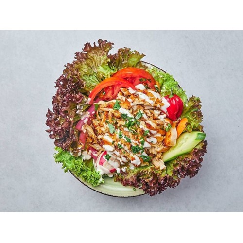 Salat mit Schawarma