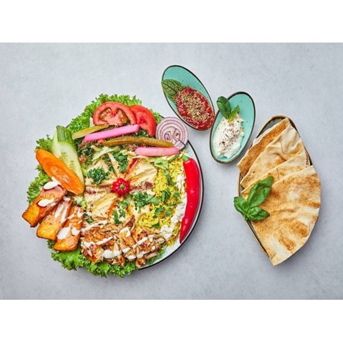 Schawarma Halloumi Teller