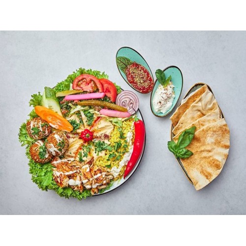 Schawarma-Falafel Teller