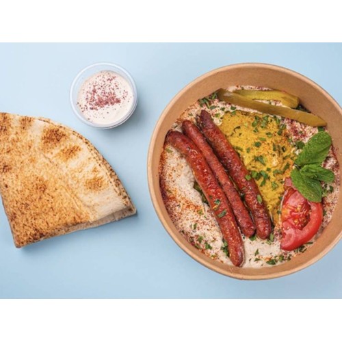 Hummus bi Merguez