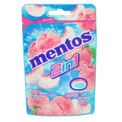 Mentos 2in1 Peach