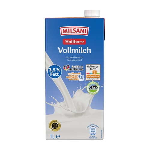 Milsani Haltbare Vollmilch 3.5% 1.0l