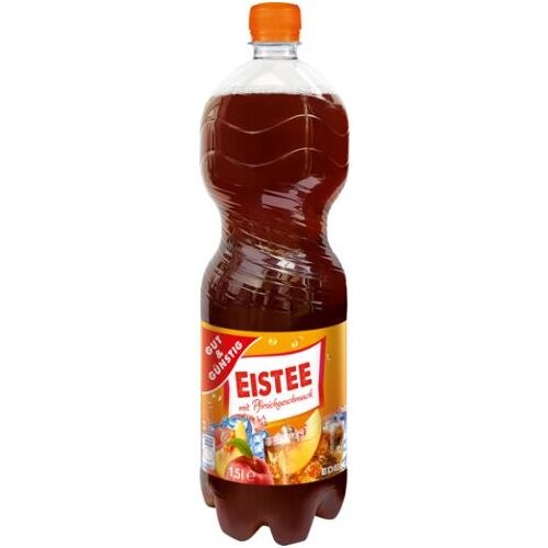 Gut & Günstig Eistee Pfirsich 1.5l (EINWEG)