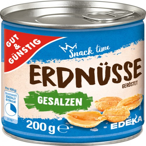 Erdnüsse geröstet & gesalzen 200g