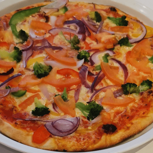 Pizza Margherita, Normal, Ø 28cm mit Gemischtem Salat, Klein