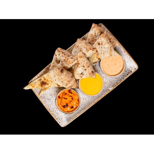 Focaccia inkl. 3 Dips