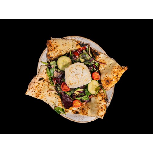 Grünzeug mit Ziegenkäse