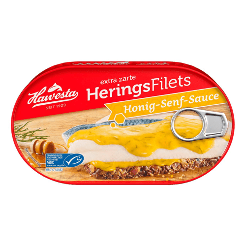 Hawesta Heringfilets in Honig-Senf-Sauce 190g
