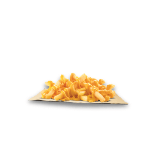 Pommes mit Käsesauce