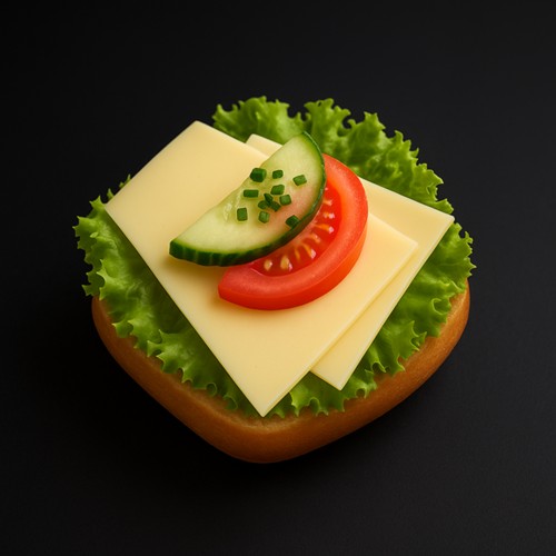 1/2 Brötchen Gouda