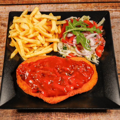 Paprika Schnitzel ungarischer Art