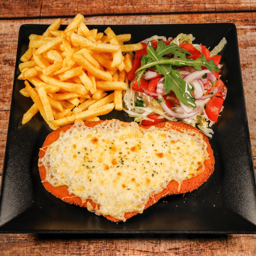 Schnitzel Tropicana (überbacken)