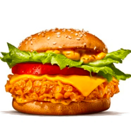Chickenburger mit Käse