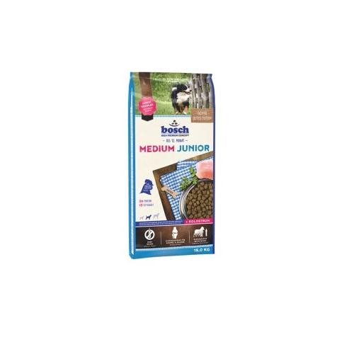 Bosch Hundefutter Medium Junior Trockenfutter für Welpen Hunde 15kg