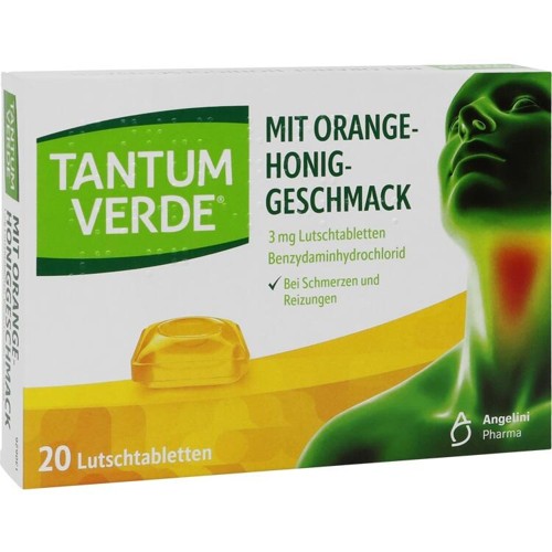 Tantum Verde 3mg mit Orange-Honiggeschmack 20 Stück