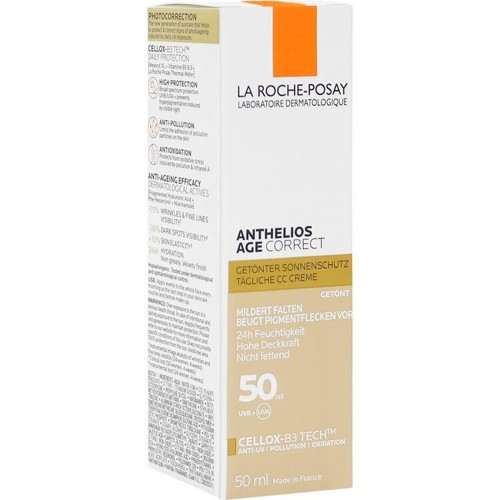 Roche Posay Anthelios Age Correct Getönte Cr LSF50 50 Milliliter