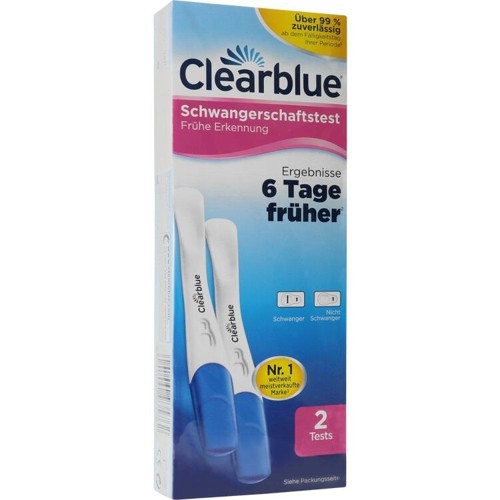 Clearblue Schwangerschaftstest FRÜHE ERKENNUNG 2 Stück