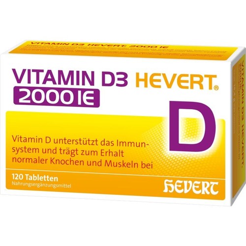Vitamin D3 Hevert 2000 IE 120 Stück