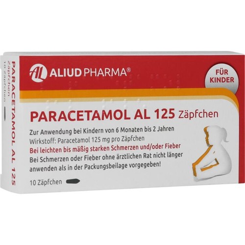 PARACETAMOL AL 125 10 Stück