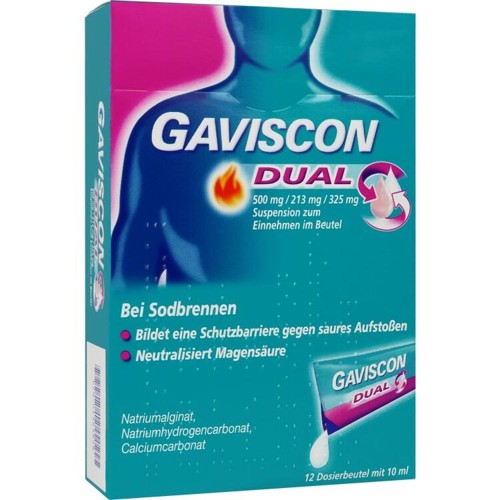 Gaviscon Dual 500mg/213mg/325mg 120 Milliliter