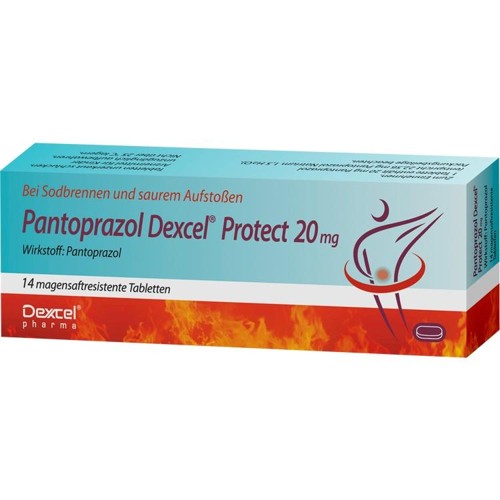 Pantoprazol Dexcel Protect 20 mg 14 Stück