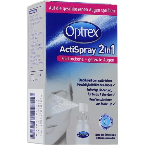 Optrex ActiSpray 2in1 für trockene+gereizte Augen 10 Milliliter