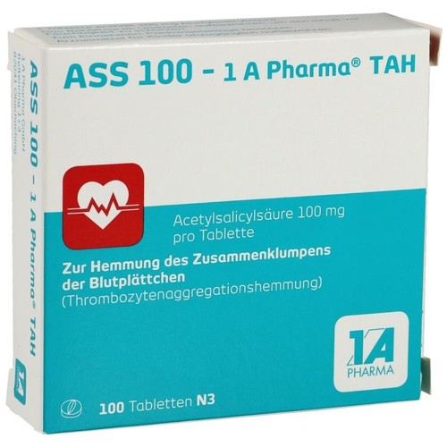 ASS 100 - 1 A Pharma TAH 100 Stück