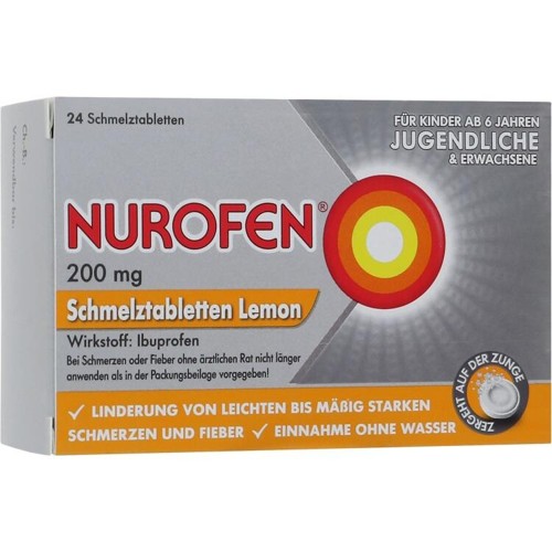 Nurofen 200 mg Schmelztabletten Lemon 24 Stück