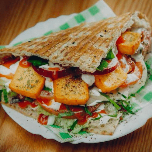 Halloumi im Brot