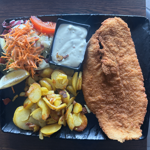 Paniertes Seelachsfilet (Backfisch)