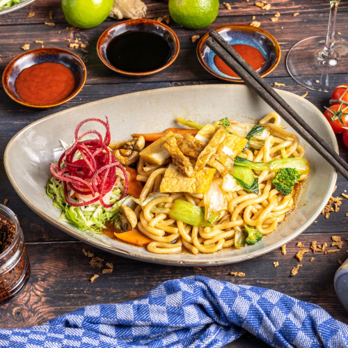 Udon Xao Chay (vegan)