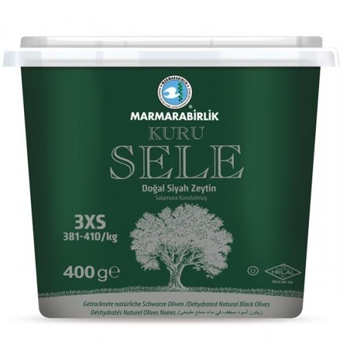 Marmarabirlik Kuru Sele Zeytin Schwarze Oliven 400g