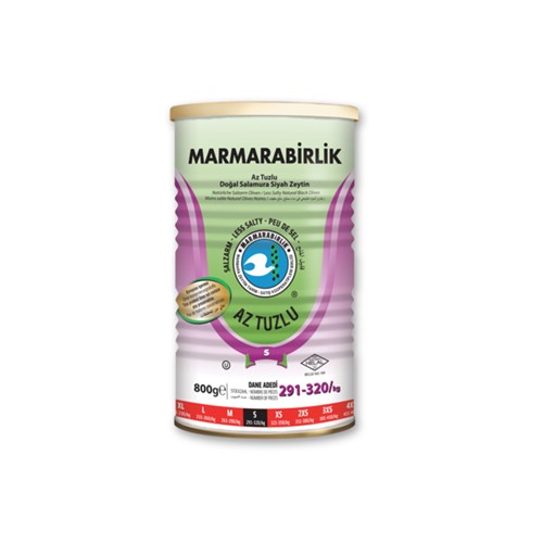 Marmarabirlik Natürliche Schwarze Oliven Salzarm S 800g