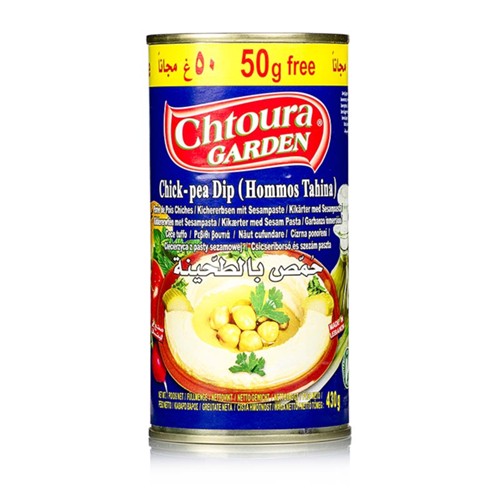 Chotura Garden Hummus Kichererbsenpüree mit Sesam Tahini 430g