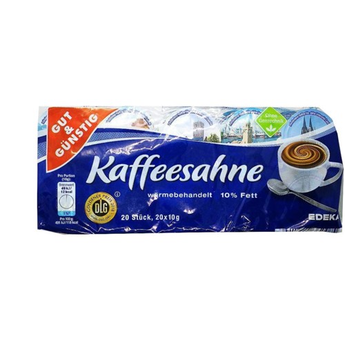Gut & Günstig Kaffeesahne 10% Fett 200g