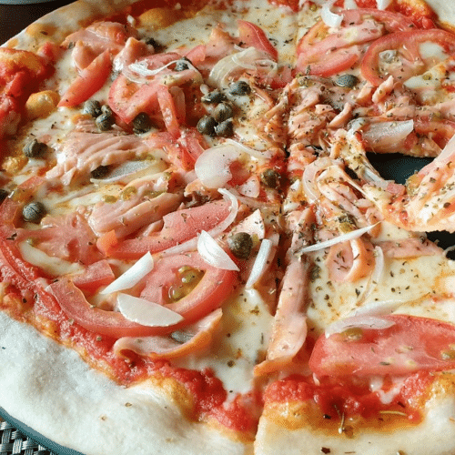 Pizza truthahnschinken