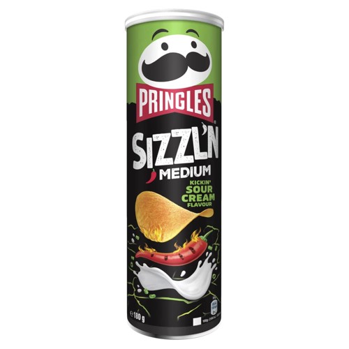 Pringles Sizzln Kickin Sour Cream 180g