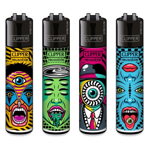 Clipper mehrfarbiger Feuerzeug 35g