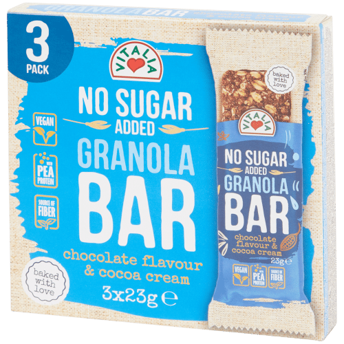 Granola Bar Schokolade Flavor und cocoa cream