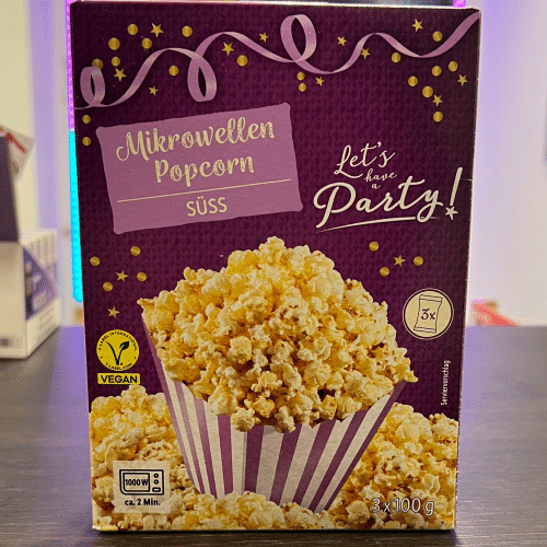 Mikrowelle Popcorn süß