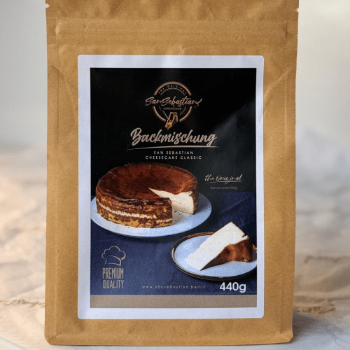 Backmischung für ein San Sebastian Cheesecake