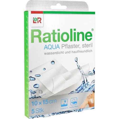 Ratioline aqua Duschpflaster Plus steril 10x15cm 5 Stück
