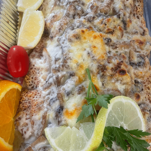 Überbackenes Schnitzel