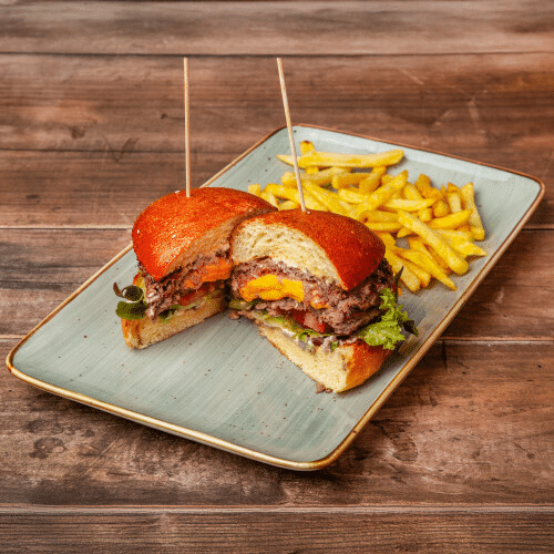 Gefüllte Cheeseburger