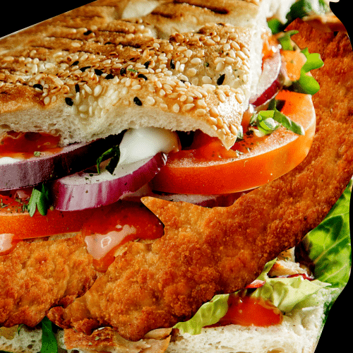 Schnitzel im Brot
