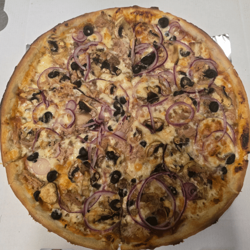 Pizza Thunfisch-Champignons