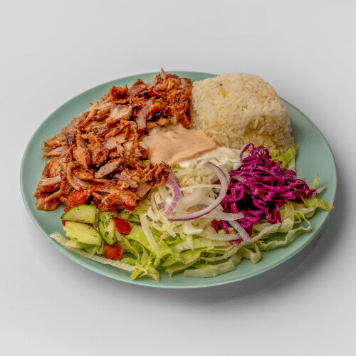 Döner Teller mit Reis
