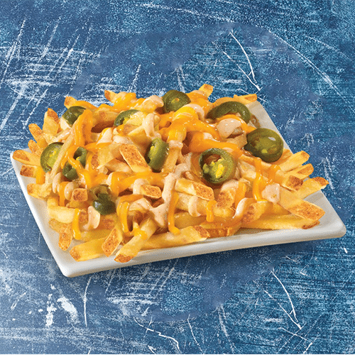 Chili Cheese Pommes frites (scharf)