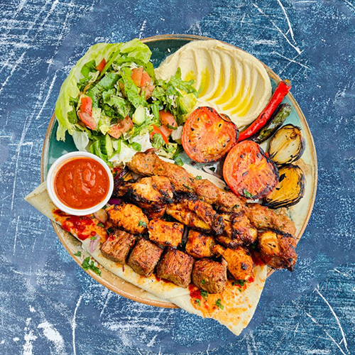 Gemischter Grill-Teller